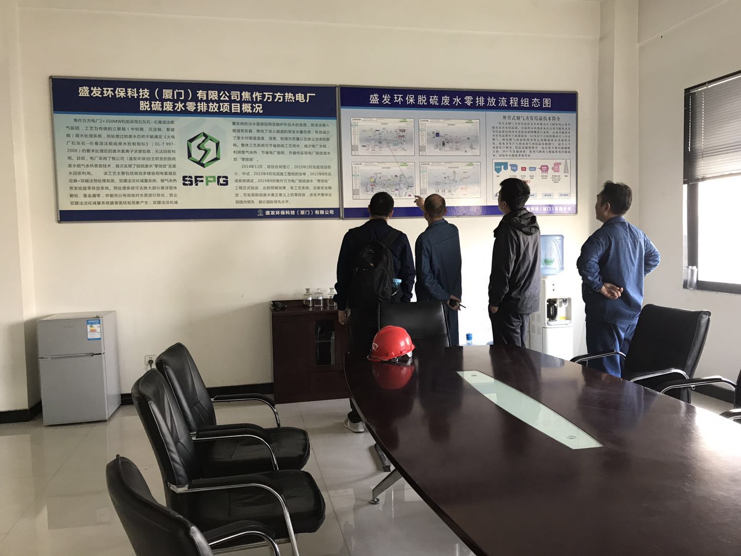 中南電力設計院張工一行到焦作萬方項目部進行考察參觀